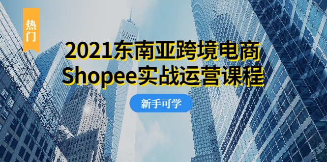 2021东南亚跨境电商Shopee实战运营课程，0基础、0经验、0投资的副业项目-遨游资源库