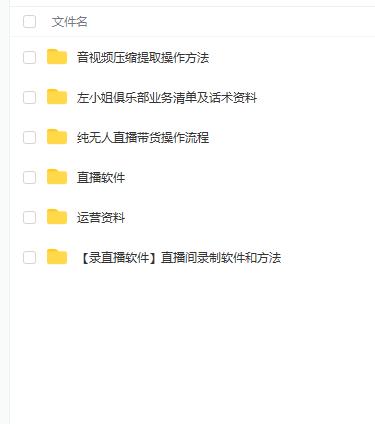 左小姐-直播带货俱乐部十三行、无人直播，全套教程附：工具、文档、话术资料-遨游资源库