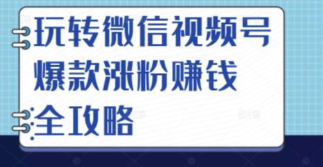 玩转微信视频号爆款涨粉赚钱全攻略，让你快速抓住流量风口，收获红利财富-遨游资源库