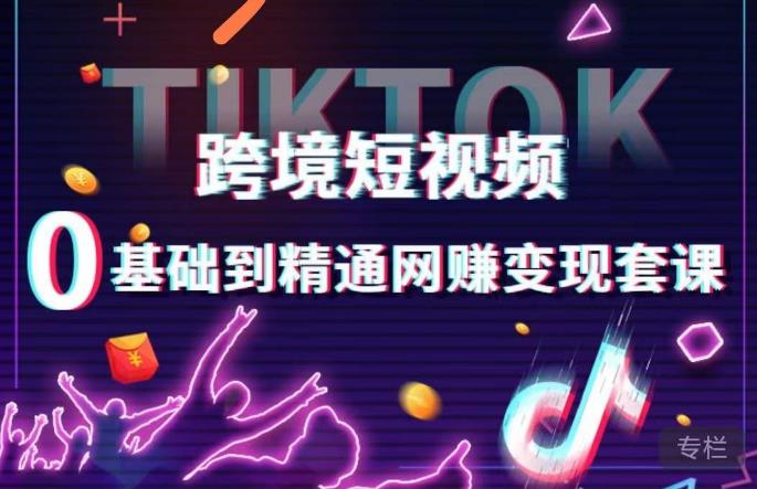 跨境短视频TIKTOK 0基础到精通网赚变现套课，跨境短视频独立站带货变现技巧-遨游资源库