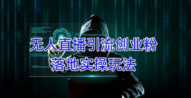 外面收费3980的无人直播引流创业粉落地实操玩法，单日引100+精准创业粉-遨游资源库