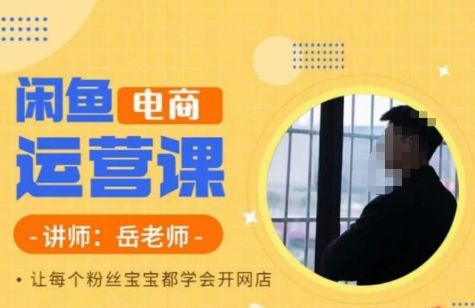 岳老师·闲鱼电商运营课，让每个粉丝宝宝都学会开网店-遨游资源库