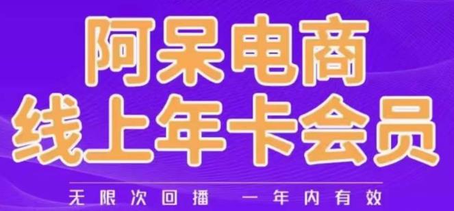 阿呆电商线上年会员，阿呆电商干货分享（更新中）-遨游资源库