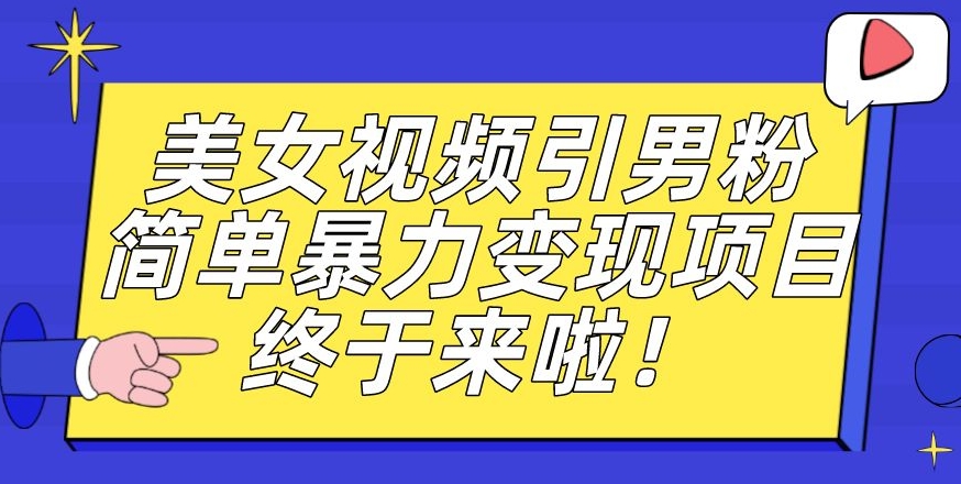 价值3980的男粉暴力引流变现项目，一部手机简单操作，新手小白轻松上手，每日收益500+【揭秘】-遨游资源库