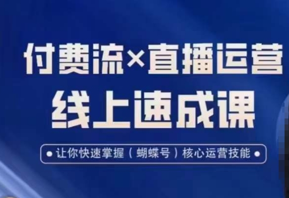视频号付费流实操课程，付费流✖️直播运营速成课，让你快速掌握视频号核心运营技能-遨游资源库