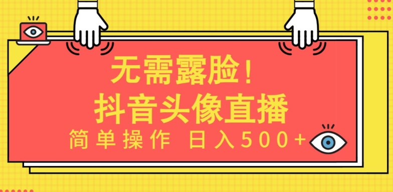 无需露脸，Ai头像直播项目，简单操作日入500+【揭秘】-遨游资源库