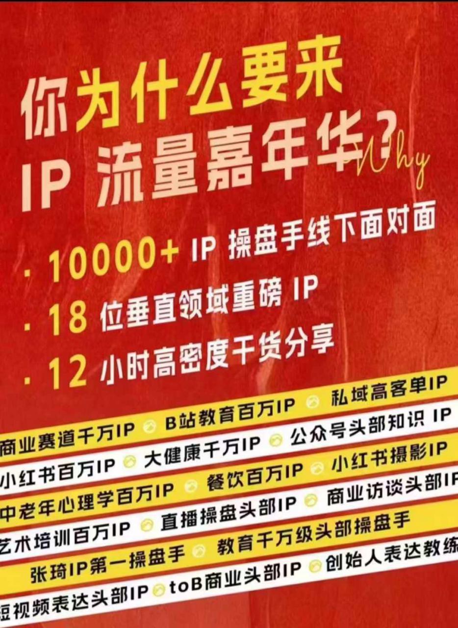 群响IP流量嘉年华，​现场视频+IP江湖2024典藏版PPT-遨游资源库