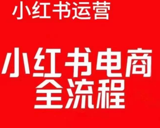 红薯电商实操课，小红书电商全流程-遨游资源库