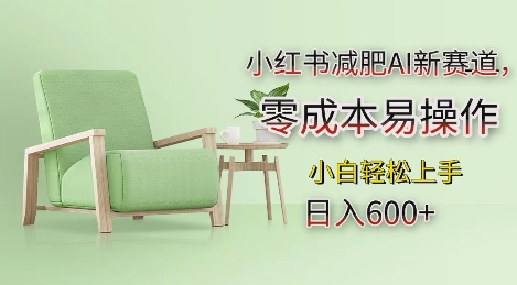 小红书减肥AI新赛道,零成本易操作,日入多张,小白轻松上手【揭秘】-遨游资源库