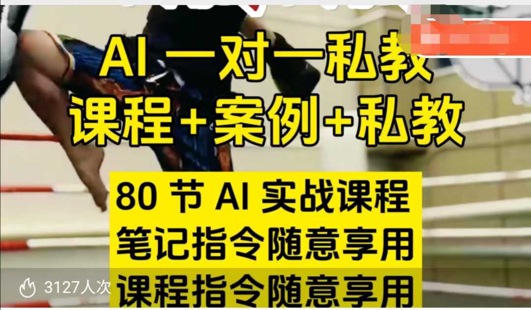 AI指令实战课，课程+案例，80节AI实战课程，笔记指令随意享用，课程指令随意享用-遨游资源库