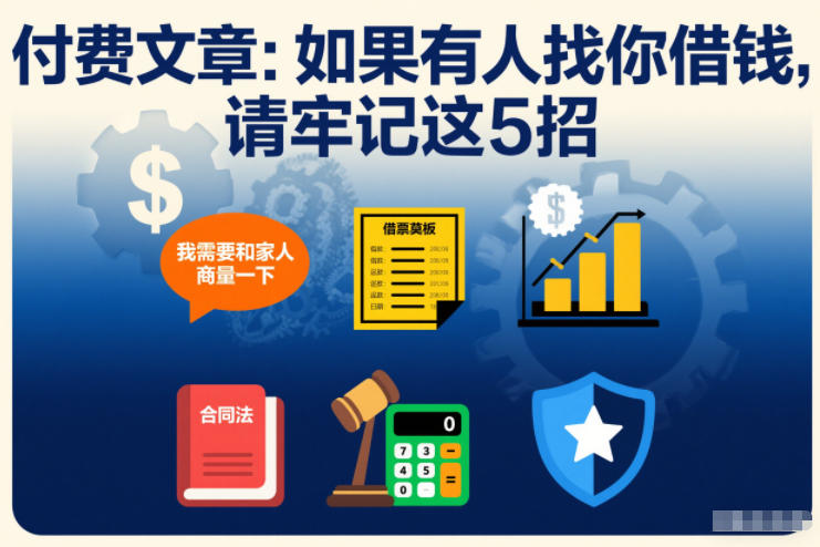 付费文章：如果有人找你借钱，请牢记这5招-遨游资源库