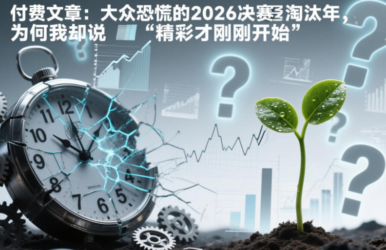 付费文章：大众恐慌的2026决赛淘汰年，为何我却说“精彩才刚刚开始”？-遨游资源库