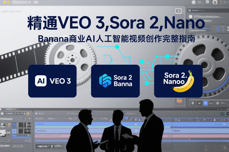 精通VEO 3，Sora 2，Nano Banana商业AI人工智能视频创作完整指南-遨游资源库