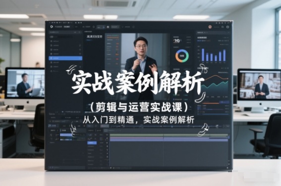 剪辑与运营实战课，从入门到精通，实战案例解析（更新2026）-遨游资源库