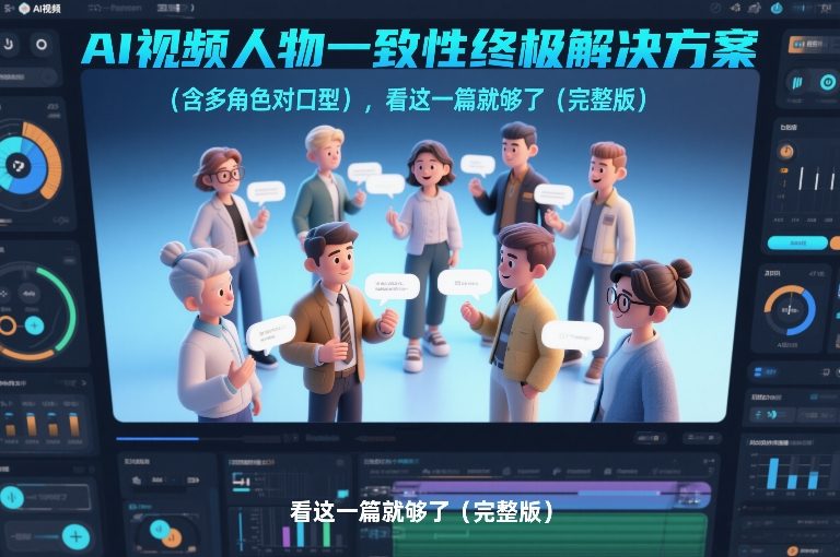 AI视频人物一致性终极解决方案（含多角色对口型），看这一篇就够了（完整版）-遨游资源库