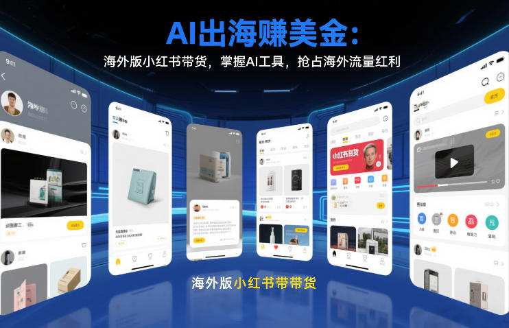 AI出海賺美金：海外版小红书带货，掌握AI工具，抢占海外流量红利（更新2026）-遨游资源库