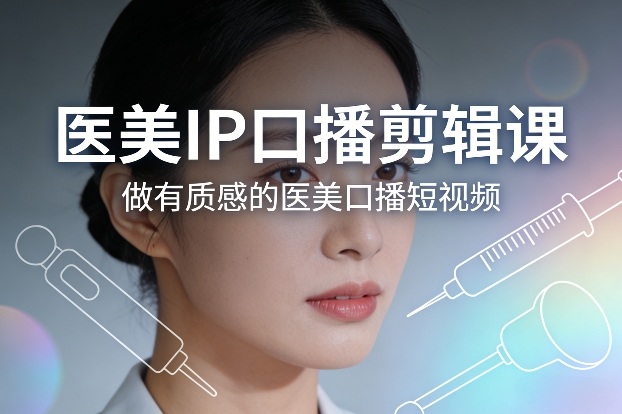 医美IP口播剪辑课，做有质感的医美口播短视频-遨游资源库