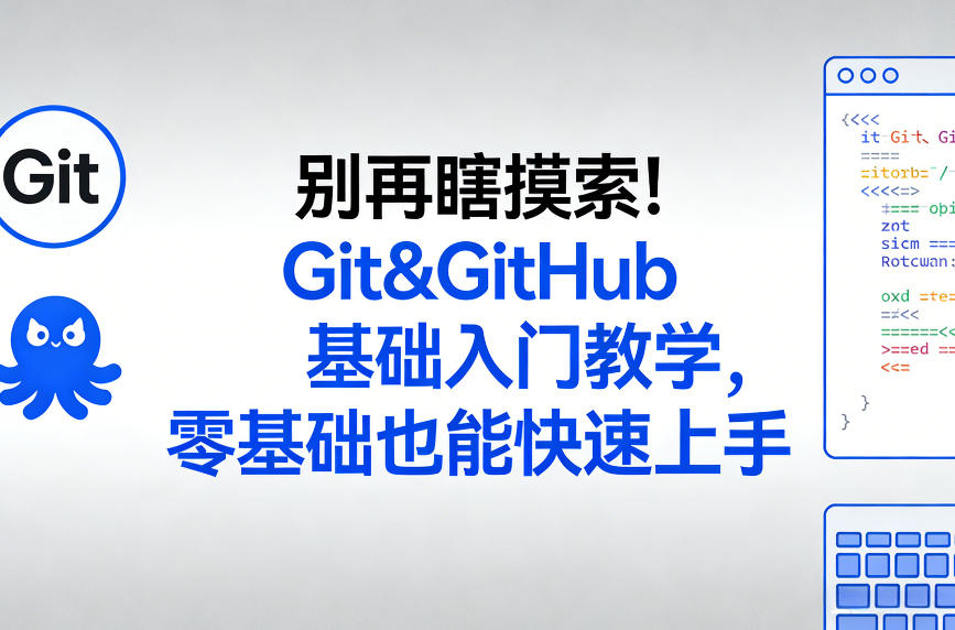 别再瞎摸索！Git&GitHub基础入门教学，零基础也能快速上手-遨游资源库