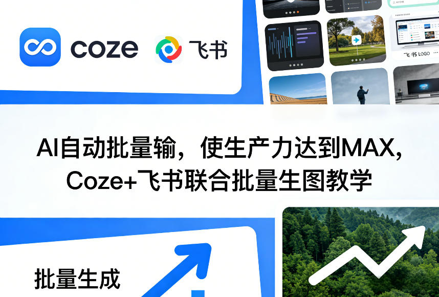 AI自动批量输，使生产力达到MAX，Coze+飞书联合批量生图教学-遨游资源库