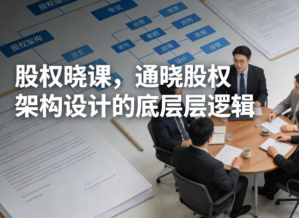 股权晓课，通晓股权架构设计的底层逻辑-遨游资源库