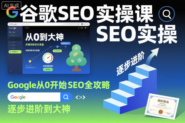 谷歌SEO实操课，Google从0开始SEO全攻略，逐步进阶到大神（更新26年）-遨游资源库