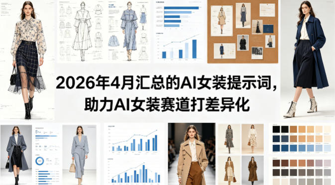2026年4月汇总的AI女装提示词，助力AI女装赛道打差异化-遨游资源库
