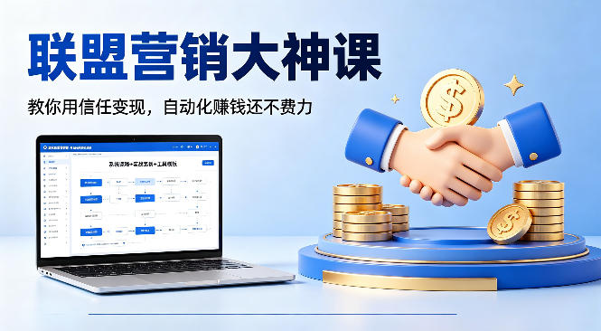 联盟营销大神课，教你用信任变现，自动化賺钱还不费力【原创双语字幕】-遨游资源库