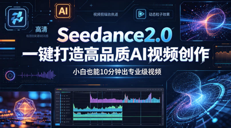 Seedance2.0一键打造高品质AI视频创作，小白也能10分钟出专业级视频-遨游资源库