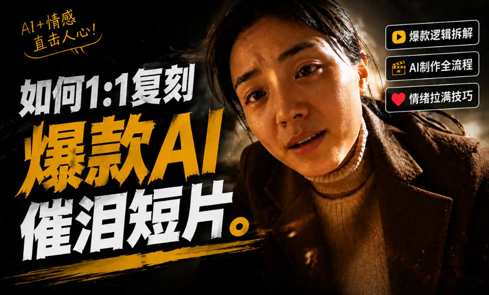 豆包+Gemini生成真人AI短剧-拆解复刻百万爆款第一人称短片，一站式讲透爆款复刻全流程-遨游资源库