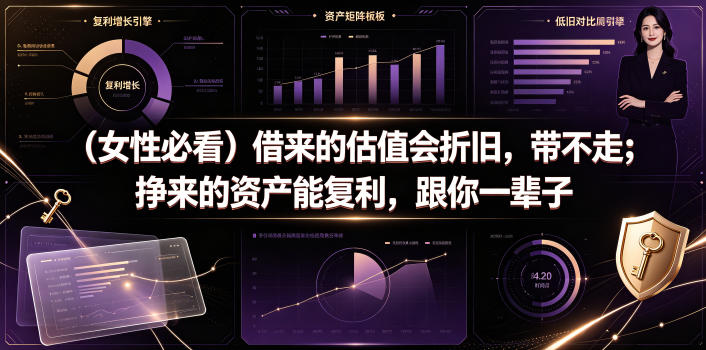 付费文章：（女性必看）借来的估值会折旧，带不走；挣来的资产能复利，跟你一辈子-遨游资源库