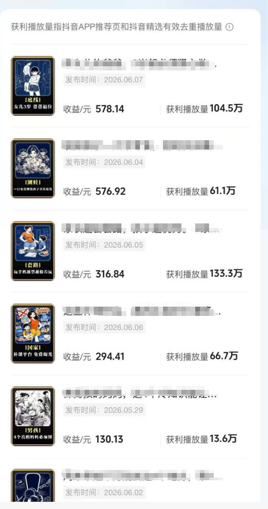 抖音某博主的育儿Ai视频全流程0-1实操，伙伴计划+分成计划+商单收徒等多种收益，日入300+-遨游资源库