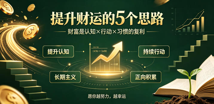 付费文章：提升财运的5个思路——财富是认知x行动x习惯的复利，愿你越努力，越幸运-遨游资源库
