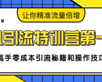 卓凡引流特训营第一期：高手零成本引流秘籍和操作技巧，让你精准流量倍增-遨游资源库