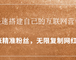 封神学员特训营：快速搭建自己的互联网营销系统，疯狂涨精准粉丝，无限复制网红流量-遨游资源库