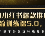 小红书爆款推广引流训练课5.0,手把手带你玩转小红书(17节实操视频+话术)-遨游资源库