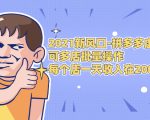 2021新风口-拼多多虚拟店：可多店批量操作，每个店一天收入在200-1000-遨游资源库