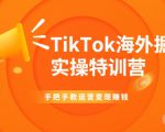 TikTok海外掘金实操特训营：手把手教运营变现赚钱-遨游资源库