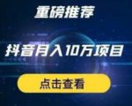 星哥抖音中视频计划：单号月入3万抖音中视频项目，百分百的风口项目-遨游资源库