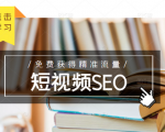 未来新趋势，布局短视频SEO，如何利用抖音SEO免费获得精准流量（3节课）-遨游资源库