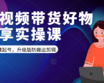 短视频带货好物分享实操课：快速起号，升级版防搬运剪辑-遨游资源库