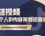 抖音短视频个人ip内容策划实操课,真正做到普通人也能实行落地-遨游资源库