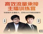 高效流量承接主播训练营：快速提升主播能力,实现100万销售直播间-遨游资源库
