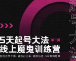 大播·五天起号魔鬼训练营，告别光学不练，逼自己上车，成败与否，5天拿到结果-遨游资源库