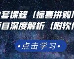 京东撸货全套课程（惊喜拼购），京东撸货项目深度解析（附软件）-遨游资源库