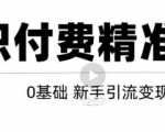 玩转知识付费项目精准引流，给你1套课多账号操作落地方案！-遨游资源库