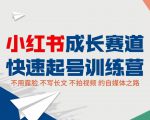 小红书成长赛道快速起号训练营，不露脸不写长文不拍视频，0粉丝冷启动变现之路-遨游资源库
