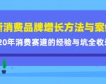 新消费品牌增长方法与案例精华课：20年消费赛道的经验与坑全收录-遨游资源库