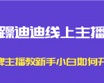 暴躁迪迪线上主播课，金牌主播教新手小白如何开播-遨游资源库