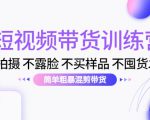 短视频带货训练营：不拍摄 不露脸 不买样品 不囤货发货 简单粗暴混剪带货（第三期）-遨游资源库