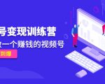 《视频号变现训练营》带你做一个赚钱的视频号，佣金赚到爆-遨游资源库